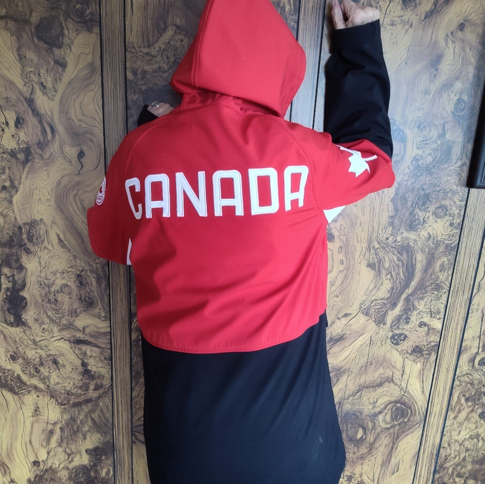Canada red raincoat